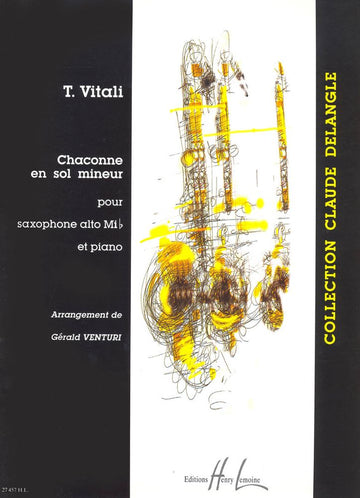 VITALI TOMMASO - CHACONNE EN SOL MIN. - SAXOPHONE MIB PIANO