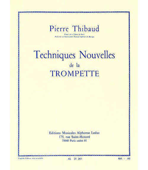 Thibaud P. - Technique Nouvelle De La Trompette (version Francaise)