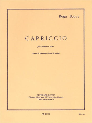 Boutry Roger - Capriccio - Posaune und Klavier