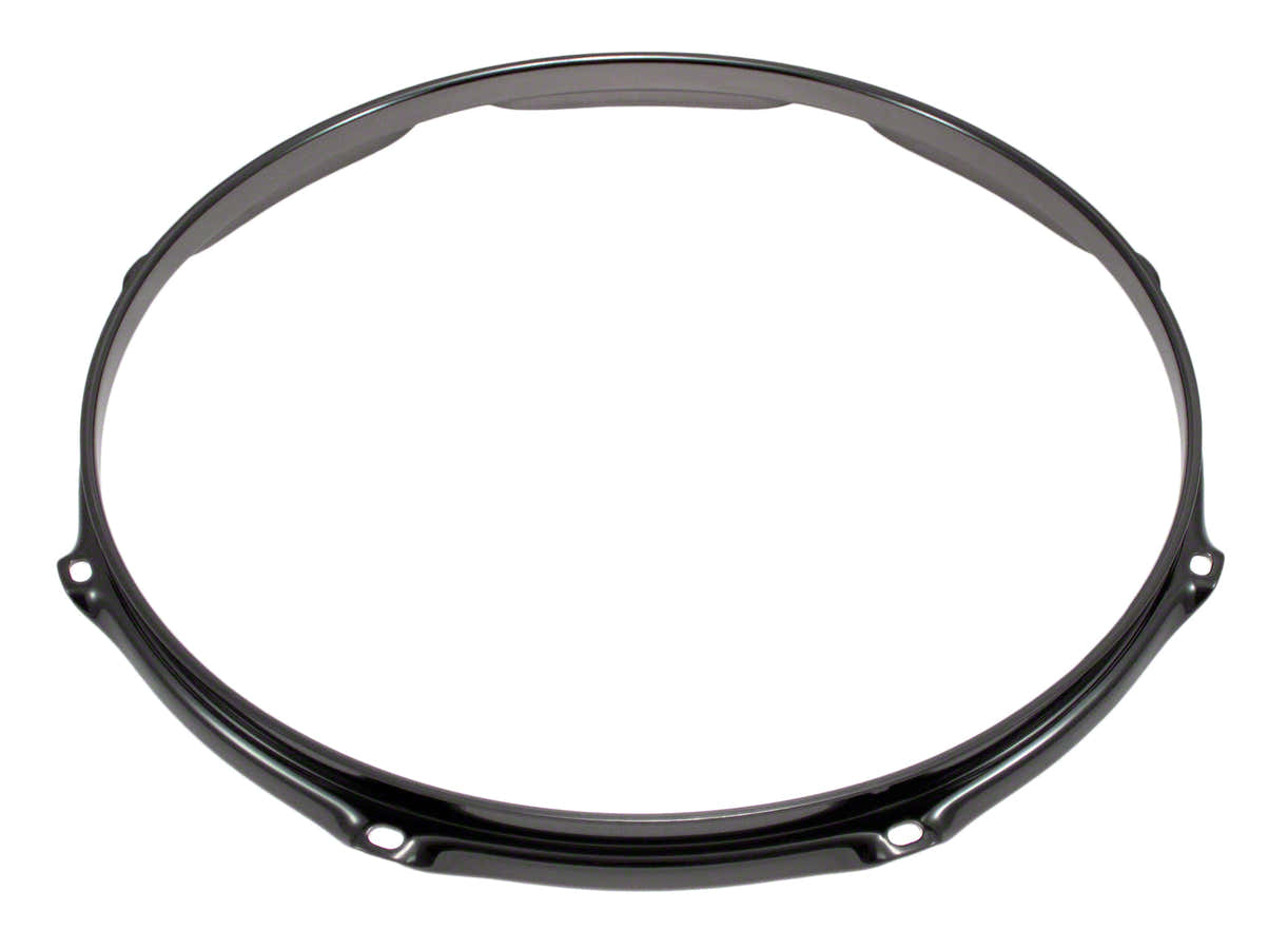 H23-12-8BK - 12" SPANNREIFEN 8-LOCH SCHWARZE SUPER DREIFACHE FLANSCH 2.3MM