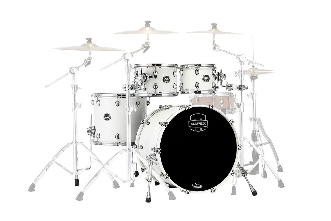 SATURN 4 DRUMS SATIN WHITE