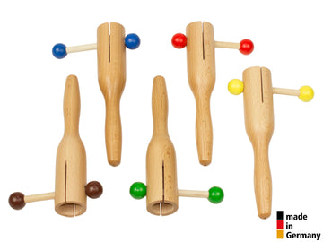 SET OF 5 SMALL RAKATAKS - DIFFERENT PITCHES - 3+