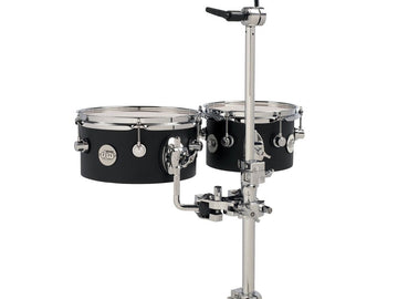 CONCERT TOM 8 x 5" 10 x 5" DESIGN BLACK SATIN