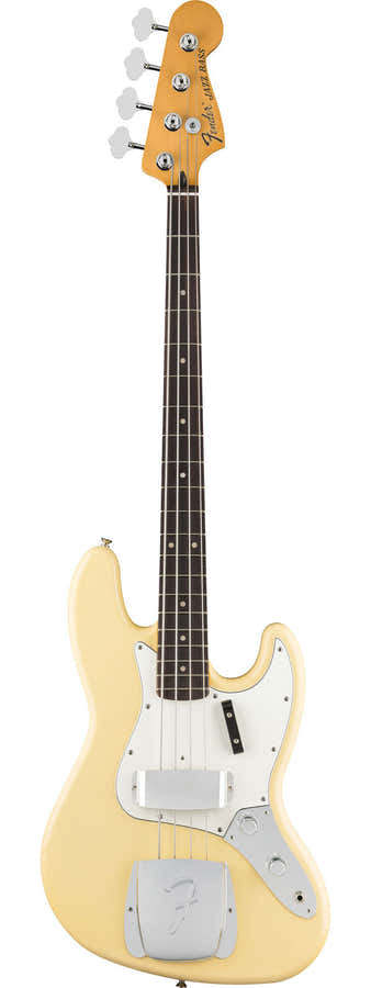Jazz Bass RW LTD Signature Laura Lee Vintage-Weiß
