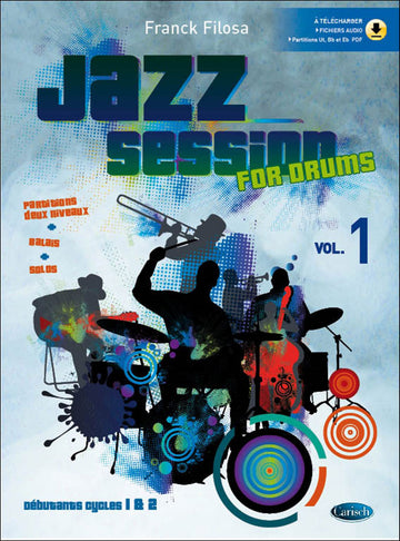 FILOSA FRANCK - JAZZ SESSION + 2 AUDIO TRACKS - BATTERIE