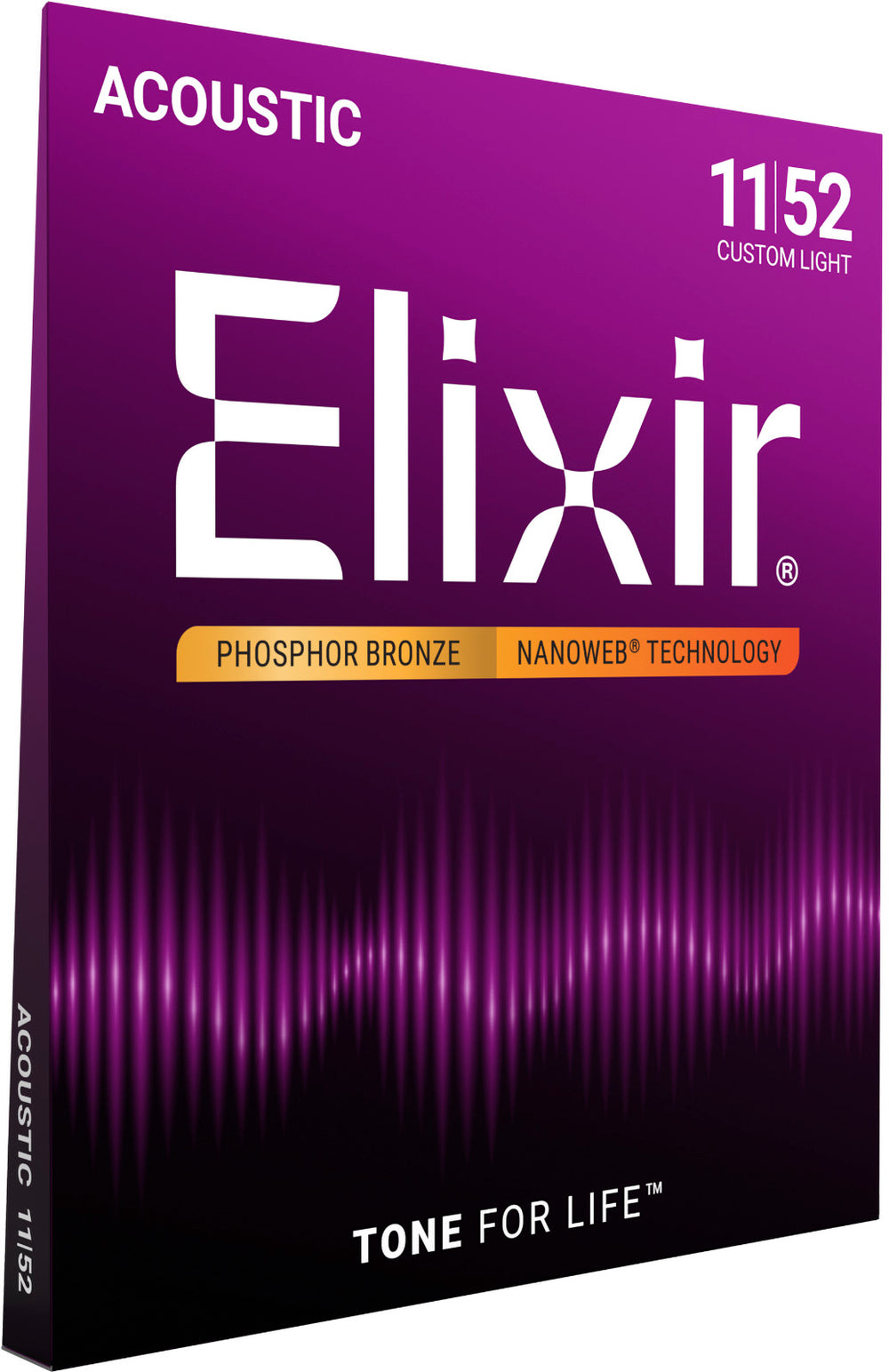 Elixir ACOUSTIC PHOSPHORE BRONZE CUSTOM LIGHT 11 15 22 32 42 52