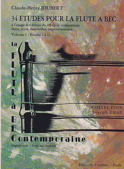 Joubert C.H. - 34 Etüden für Blockflöte Vol.1 : Etüden 1 bis 17