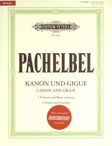PACHELBEL J. - KANON UND GIGUE D-DUR - 3 VIOLONS ET BC