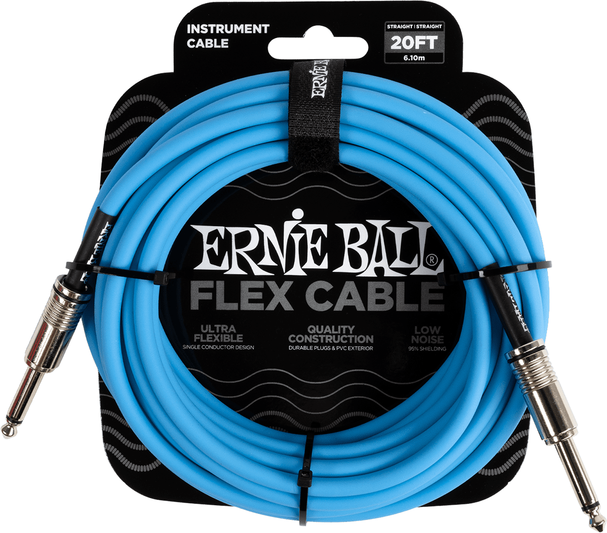 Instrumentenkabel Flex Jack/jack 6M Blau