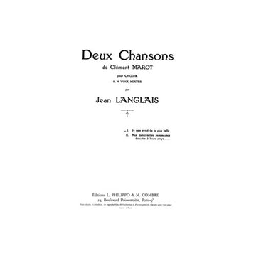 Langlais Jean - Lieder (2) Ich bin von der Schönsten geliebt - 4 gemischte Stimmen