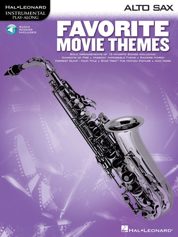 Favorite Movie Themes For Alto Saxophone + Audio Access