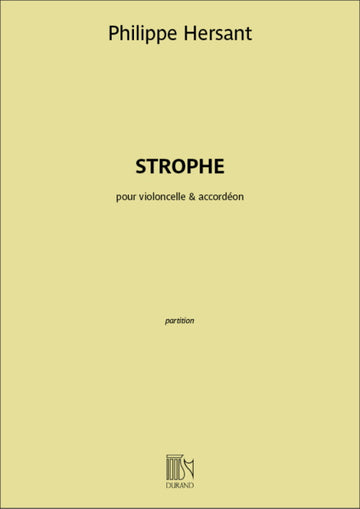 Hersant Philippe - Strophe - Violoncelle & Accordeon