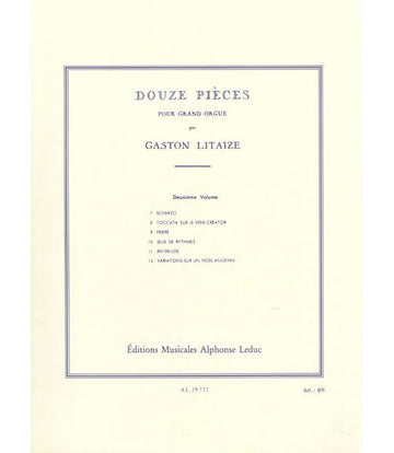 Litaize Gaston - 12 Pieces Pour Orgue Vol.2 (pieces 7-12)