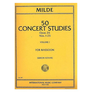 Milde Ludwig - Konzertstudien Op.26 Bd.1 - Fagott