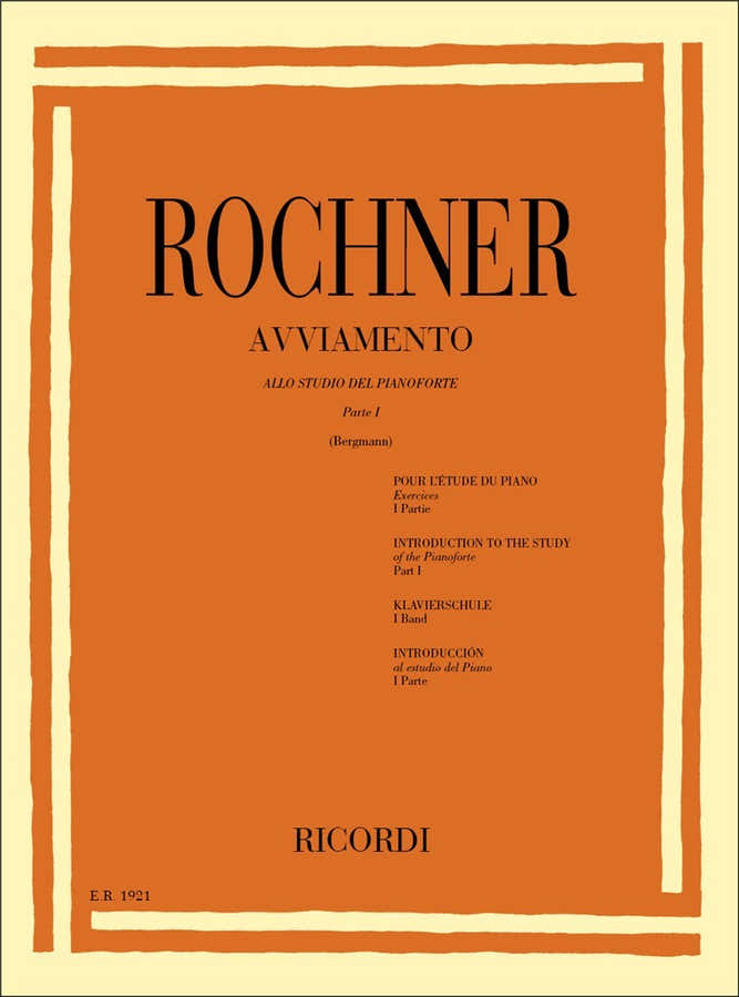 Rochner Oscar - Avviamento Pour L'etude Du Piano Vol.1