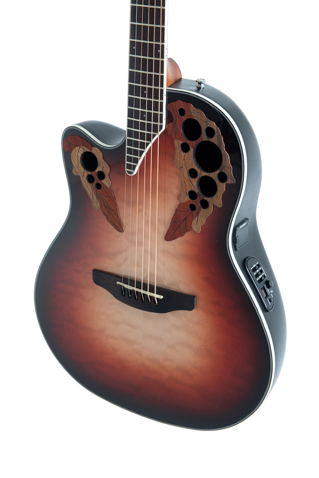 E-Akustikgitarre Celebrity Elite Plus Mid Cutaway Lefthand Ruby Burst