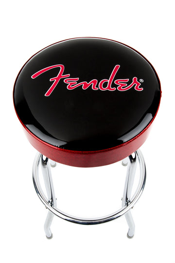 Red Sparkle Logo Barhocker Schwarz Red SPARKLE-chrome 30"