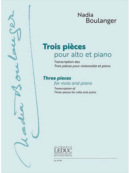 Boulanger Nadia - Trois Pieces Pour Alto et Piano