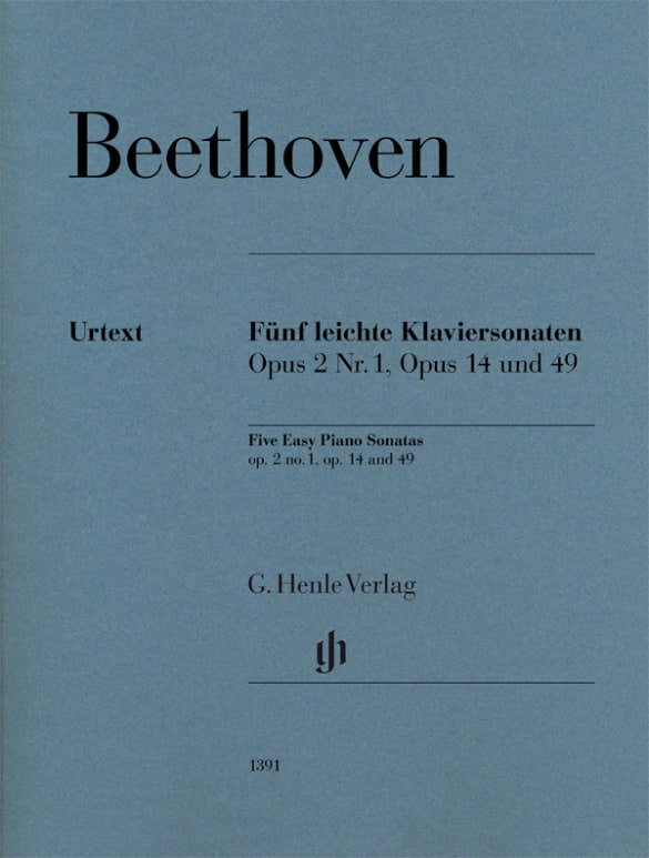 Beethoven L.V. - Fünf leichte Klaviersonaten Op.2/1 Op.14 & 49