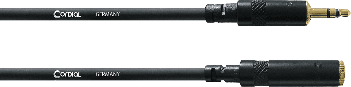 Cordial Stereo-Audiokabel Mini-Klinke Stecker/Mini-Klinke Buchse 5 M