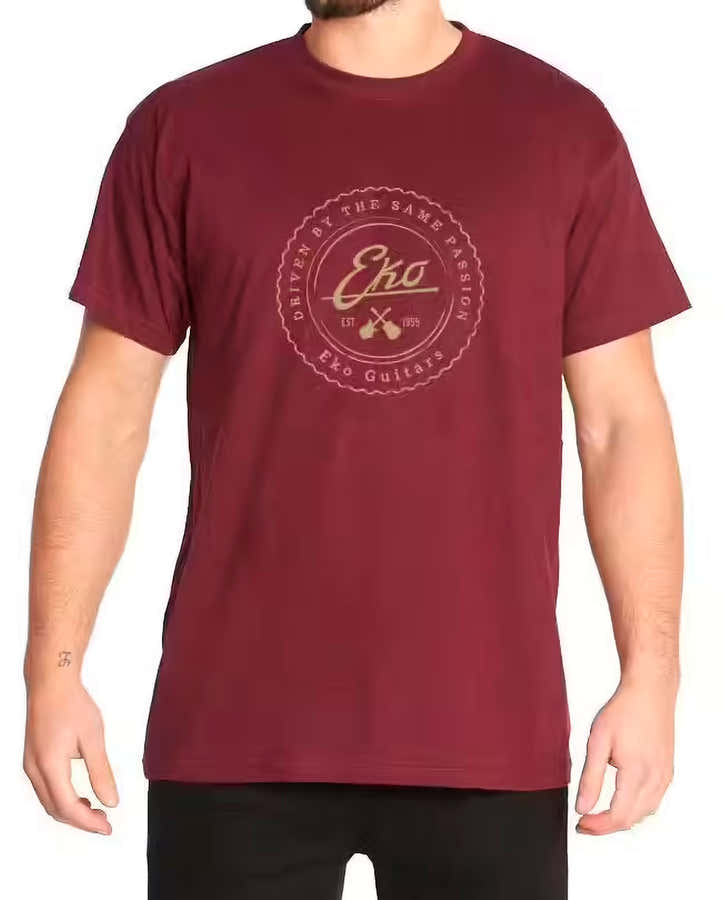 T-Shirt Logo Eko - Burgundy (L)