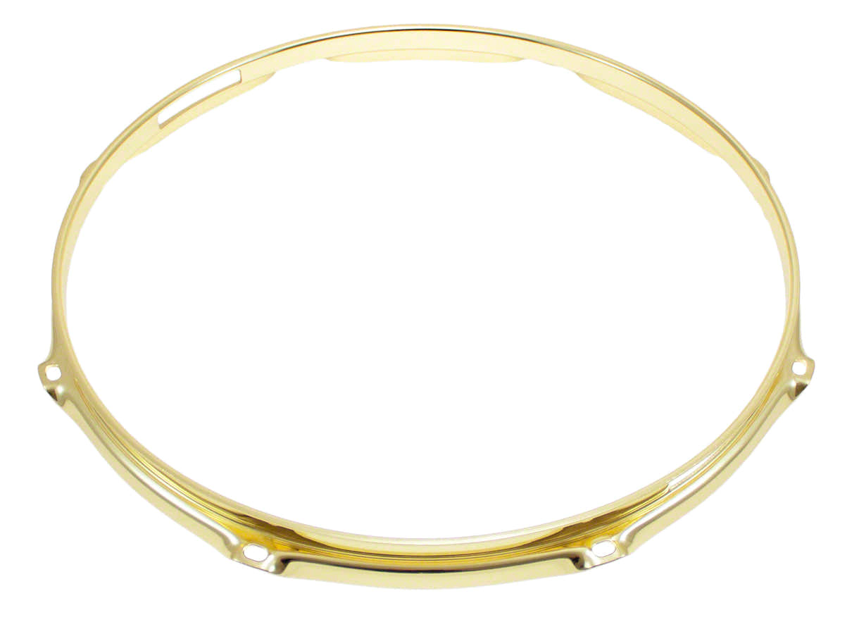 Spannreifen 13" 8 Spannschrauben Snare-Seite Gold Super Triple Flange 2.3mm