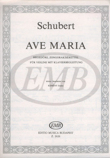 Schubert F. - Ave Maria Op 52 N 6 - Violin And Piano