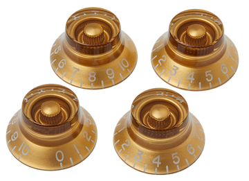 Ersatzteile Top-Hat-Knöpfe Gold 4er-Pack