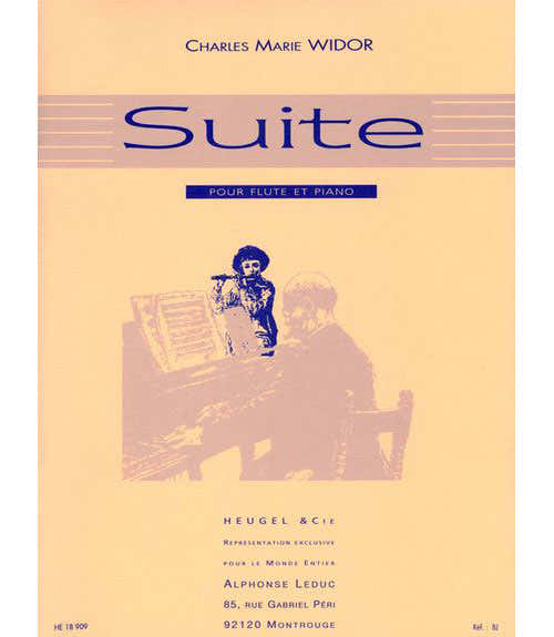 Widor CHARLES-marie - Suite für Flöte und Klavier