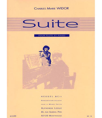 Widor CHARLES-marie - Suite für Flöte und Klavier