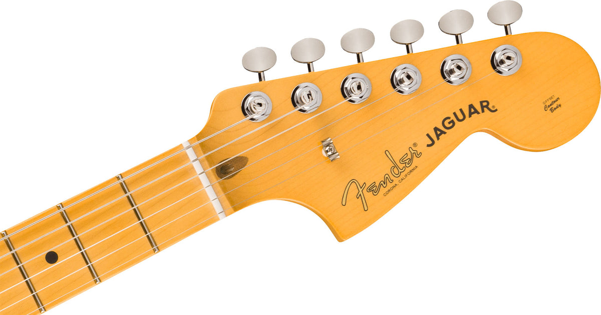 American Professional Classic Jaguar MN Verblasstes Lake Placid Blue