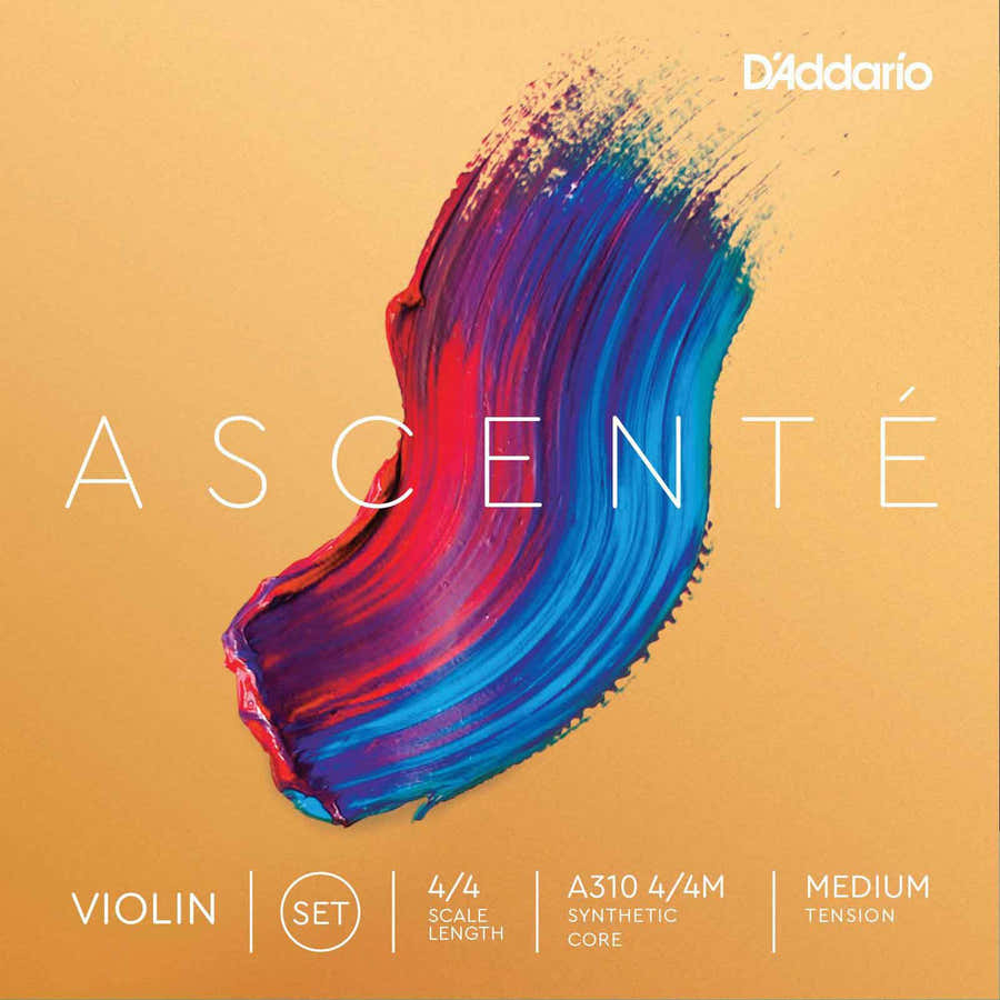 SET OF STRINGS FOR VIOLIN 4/4 ASCENTE TENSION MEDIUM