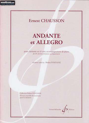 Chausson Ernest - Andante et Allegro (clarinette Sib / Piano)