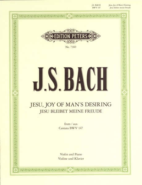 Johann Sebastian - Jesu Joy Of Man'S Dring - Violin And Piano