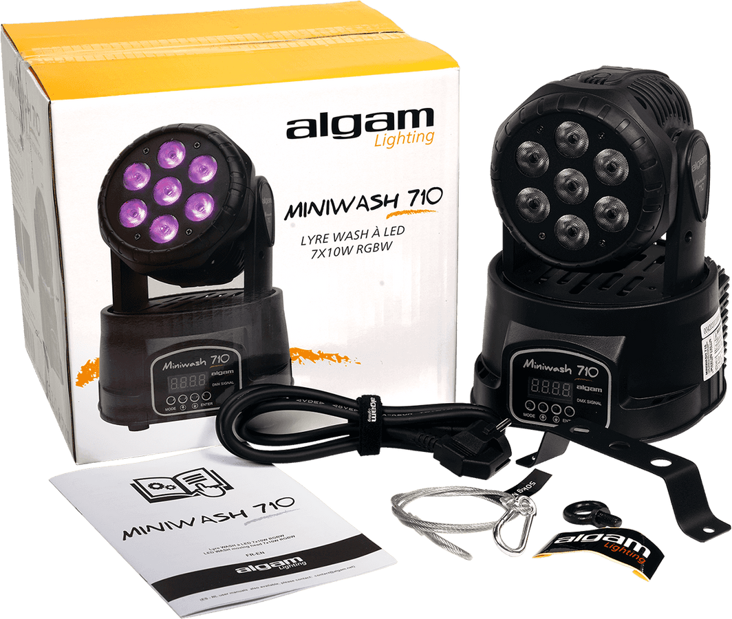 MINI WASH 710 - LYRE WASH LED 7 x 10 W RGBW