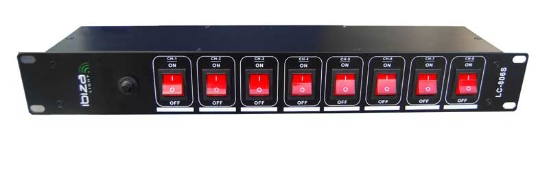 8-CH LIGHTING BOX SWITCHES 19" RACK