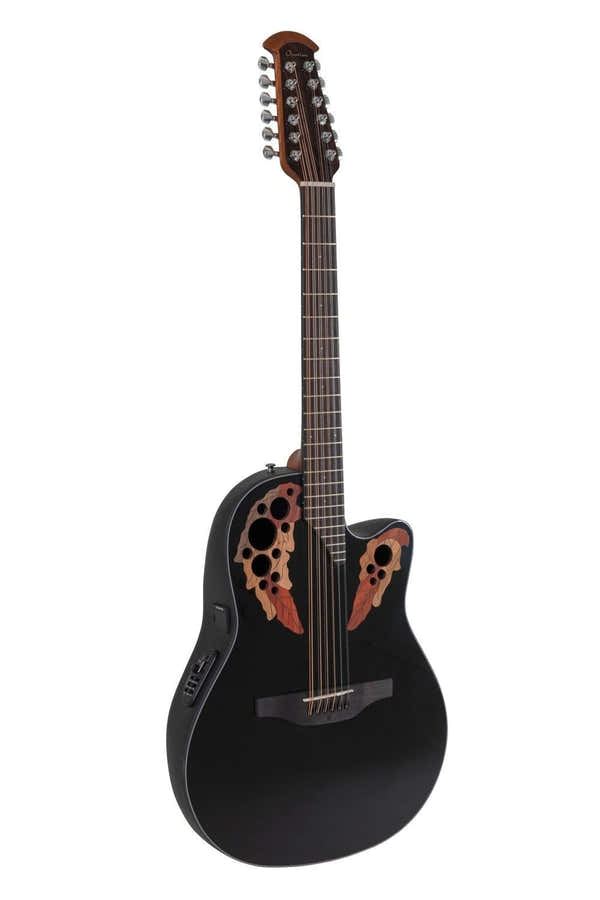 E-Akustikgitarre Celebrity Elite Mid Cutaway 12-String Black