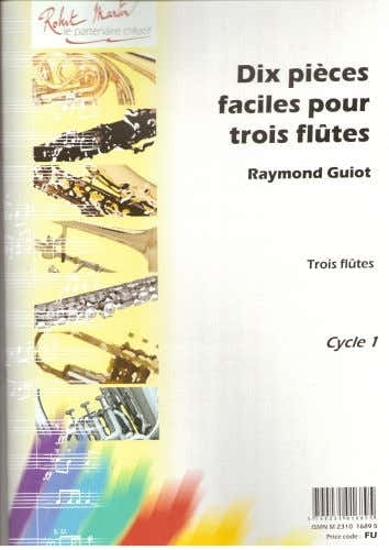 Guiot - Dix Pices Faciles Pour Trois Fltes