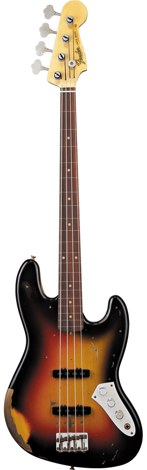 Jazz Bass Jaco Pastorius Bundlos Relic 3-Farben-Sunburst Artist 2025