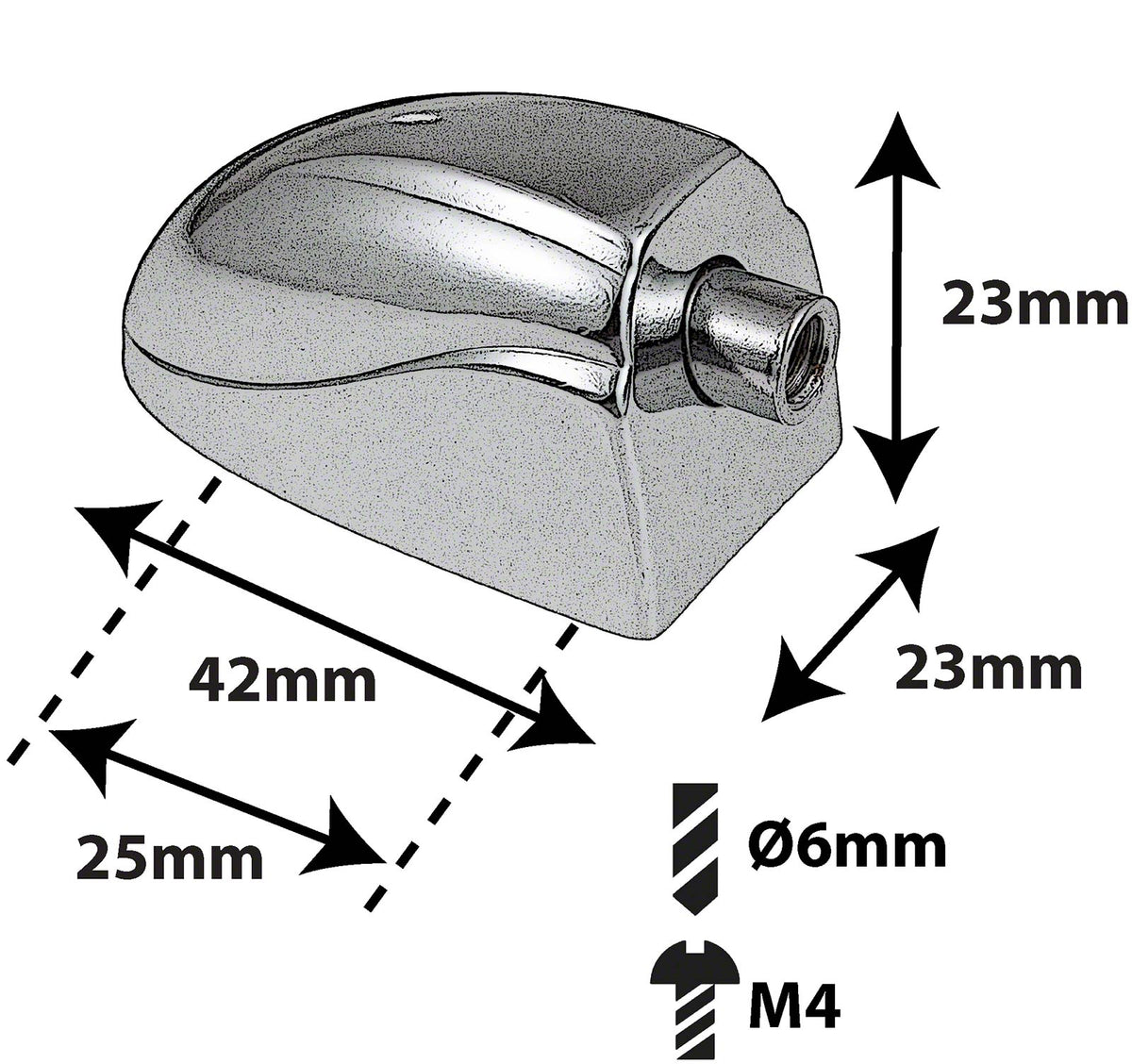 L20SDTT - SPANNBCKCHEN SNAREDRUM / TOM - 25MM (X1)