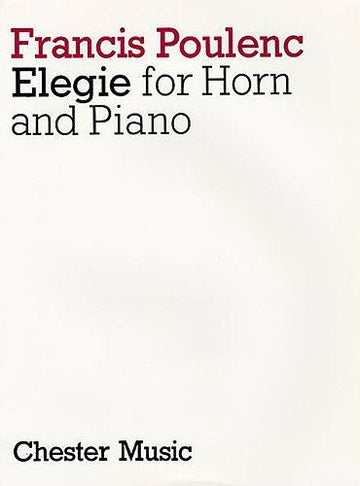 Poulenc Francis - Elegie - Horn Klavier