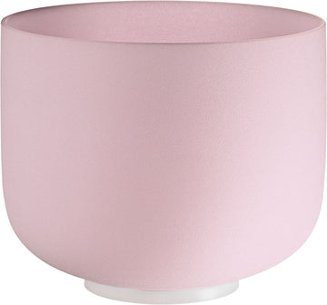 SONIC ENERGY ROSE QUARTZ CRYSTAL SINGING BOWL 10" NOTE F HEART CHAKRA - CSBR10F