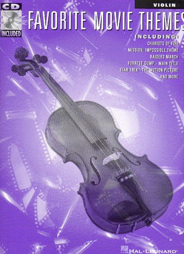 FAVORITE MOVIE THEMES + CD - VIOLIN