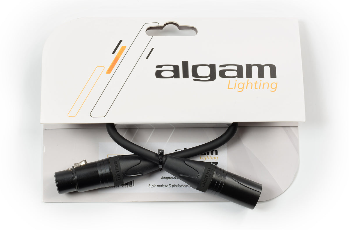 Algam Lighting DMX-Adapter Männlich 5-polig - Weiblich 3-polig