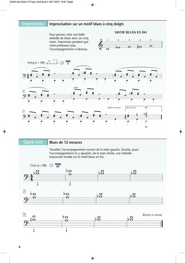 Méthode De Piano Pour Adultes Vol.2 - Kern, Keveren, Kreader, Rejino