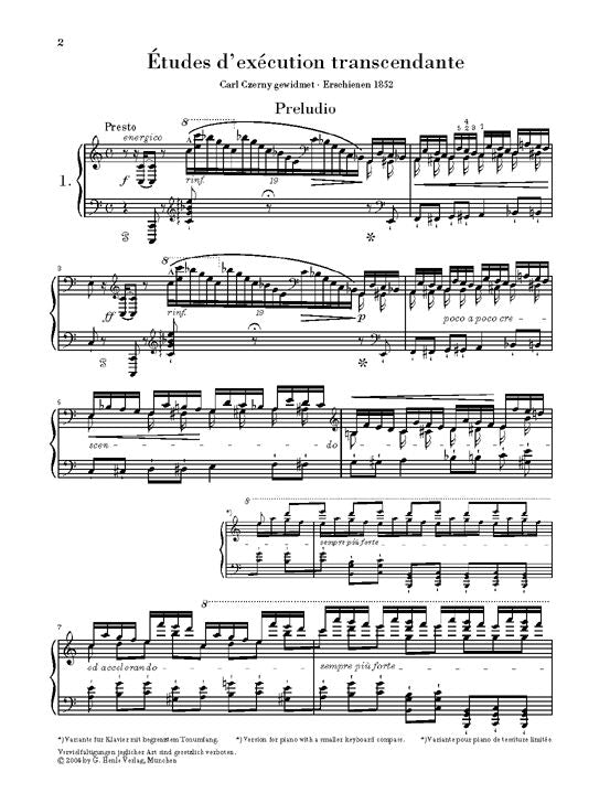 Liszt F. - Etudes D'execution Transcendante