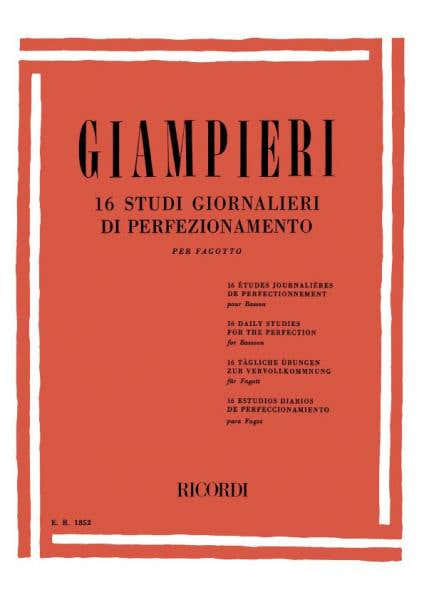GIAMPIERI A. - 16 STUDI GIORNALIERI DI PERFEZIONAMENTO - BASSON