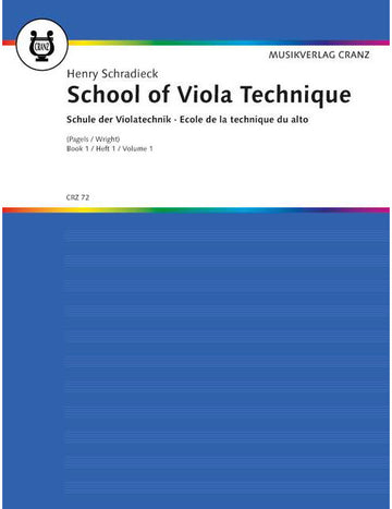 SCHRADIECK - ECOLE DE LA TECHNIQUE POUR ALTO VOL.1