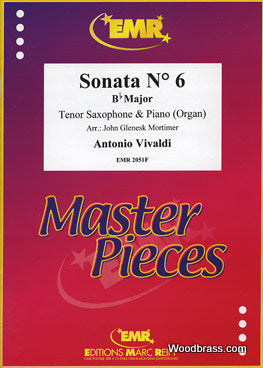 Vivaldi Antonio - Sonata N°6 BB Major Saxophone Ténor & Piano