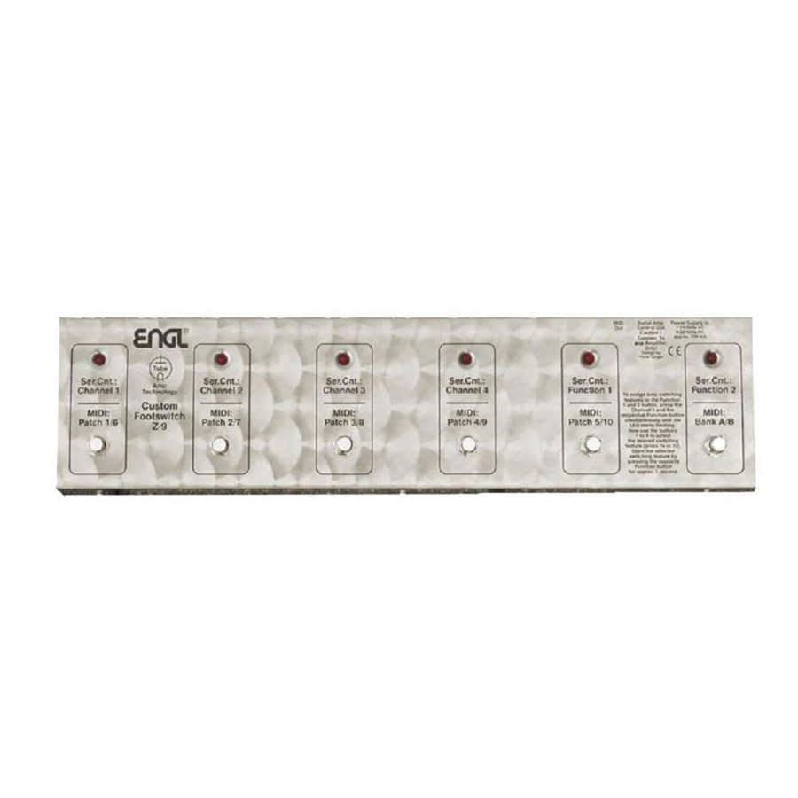 Z-9 FOOTSWITCH 6 FUNCTIONS AND MIDI PEDALBOARD 10 PRESETS